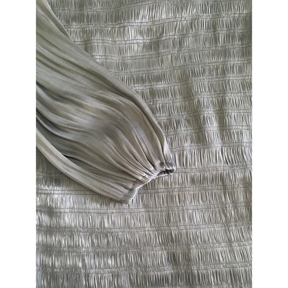 Witchy‎ Whimsigoth Gauze Stretch Little Black Dress Satiny Bell Sleeves Sz M - Picture 6 of 9